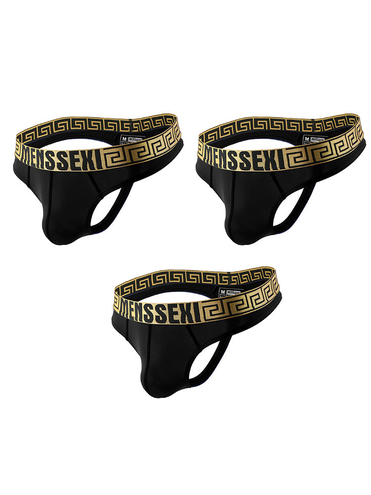 3 Pack Men's Sexy Soft Breathable Seamless Thong