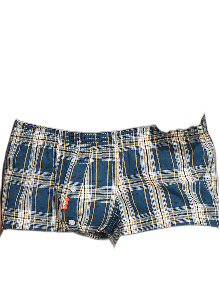 2 Pack Men's Plaid Lounge Shorts, Stylish and Breathable Sleep Trunks