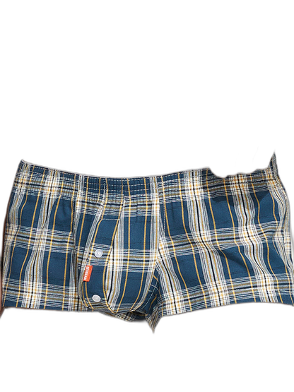 2 Pack Men's Plaid Lounge Shorts, Stylish and Breathable Sleep Trunks