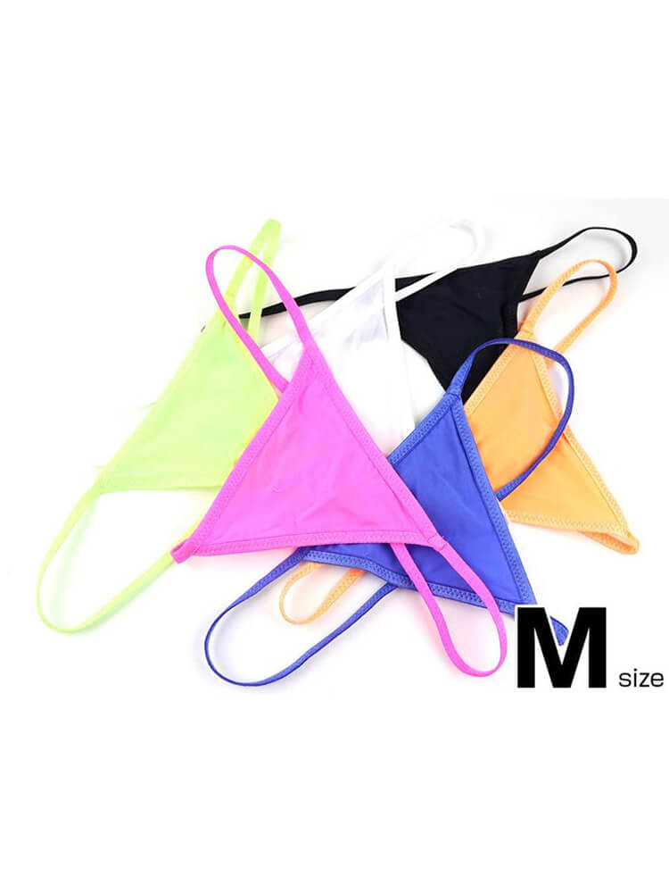 Men's Solid Color Sexy Low Waist String Thong