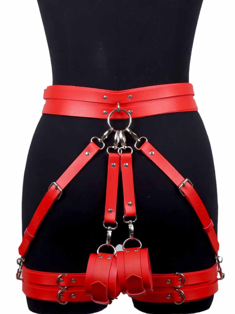 Solid Color Adjustable Bondage Pants