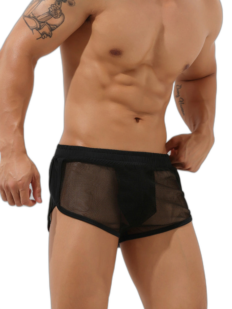 Men’s Sexy See Through Mesh Boxer Shorts