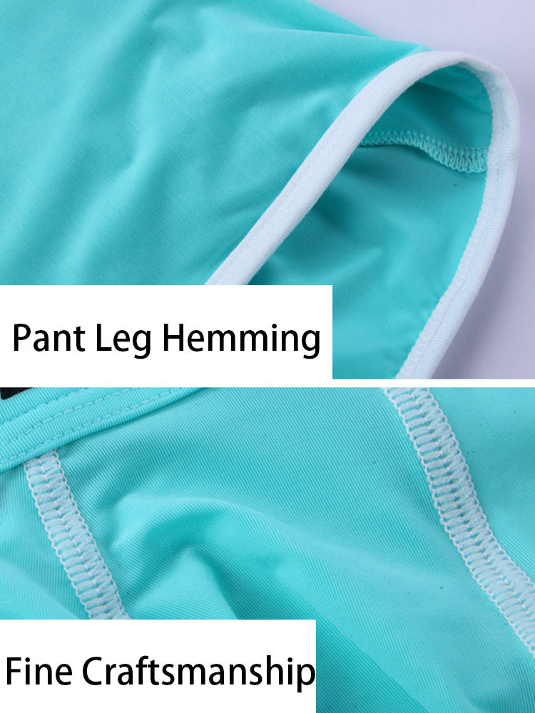 3 Pack Men's Long Leg Boxer Briefs Made of Ultra-Thin Ice Silk with Anti-Wear Elastic