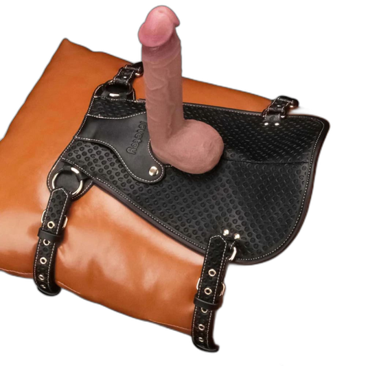 Rebellion Reign - Suction Cup Dildo Mount - Leather Strap On Harness & Versatile Mount