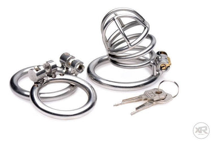 The Pen Deluxe Stainless Steel Locking Chastity Cage