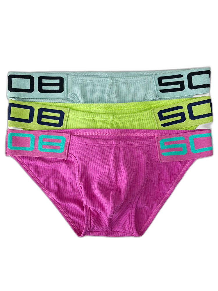 2 Pack Men’s Sexy Threaded Fabric Bikinis