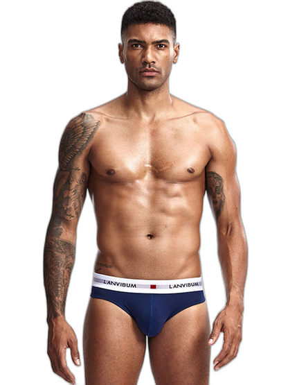 3 Pack Men's Breathable Big Pouch Briefs