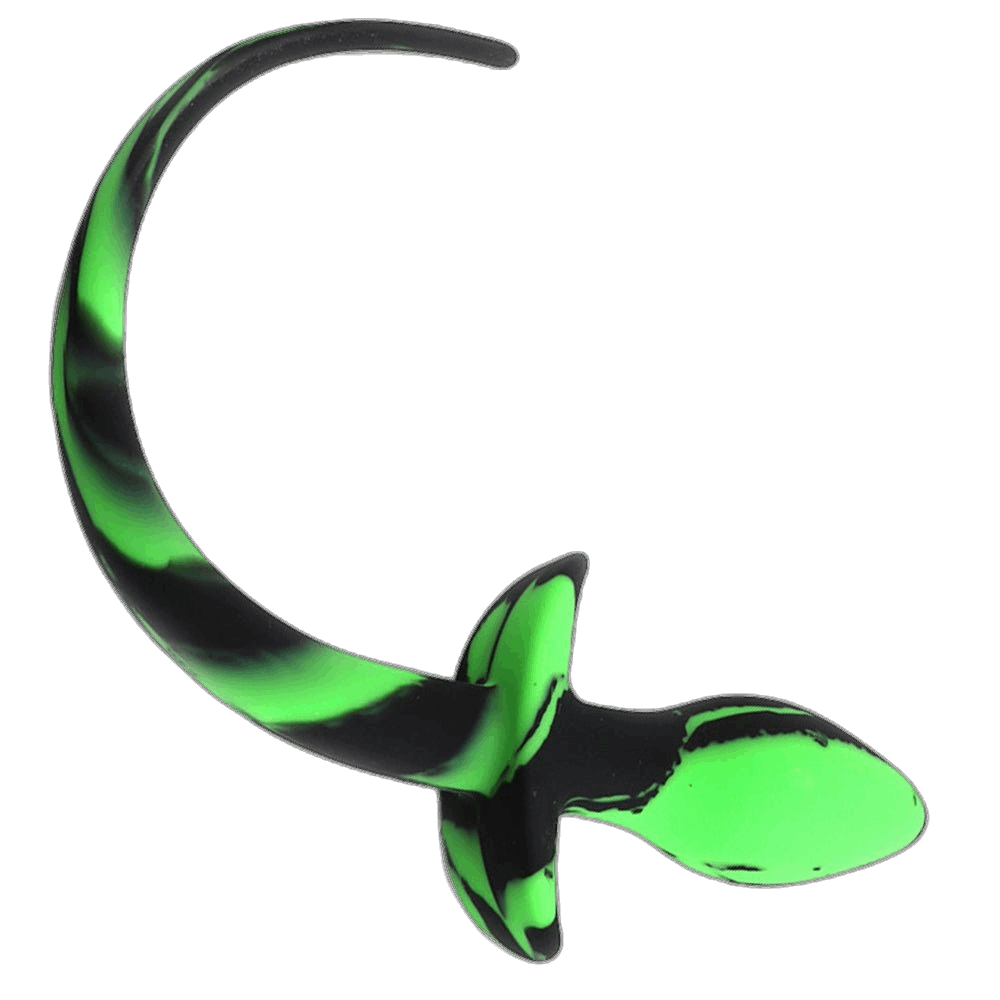ruff GEAR Silicone Swirl Pup Tail Green