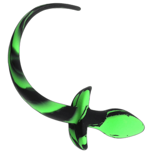ruff GEAR Silicone Swirl Pup Tail Green