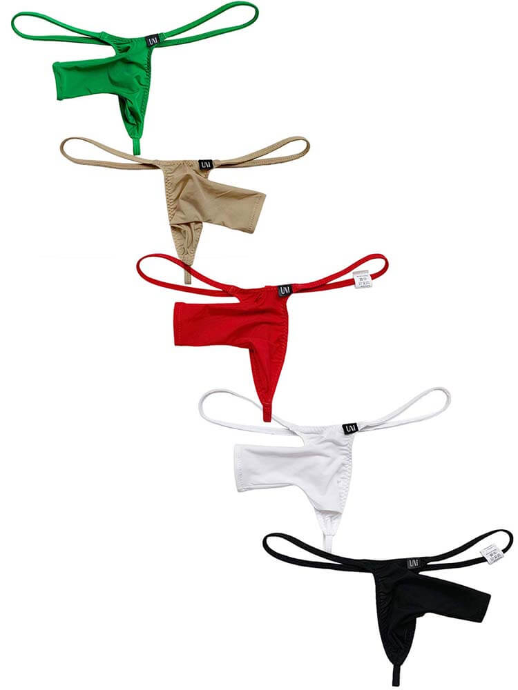 Men's Elephant Nose Opening Thin Strap Thong