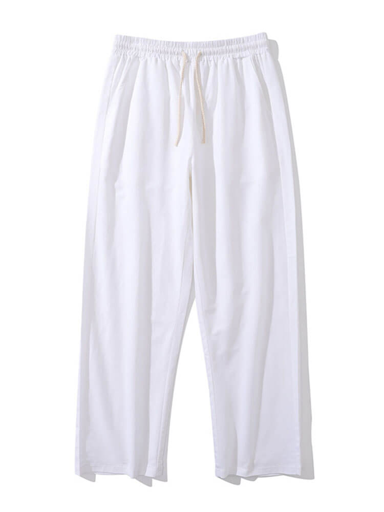 Men's Casual Loose Straight-Leg Cotton-Linen Pants