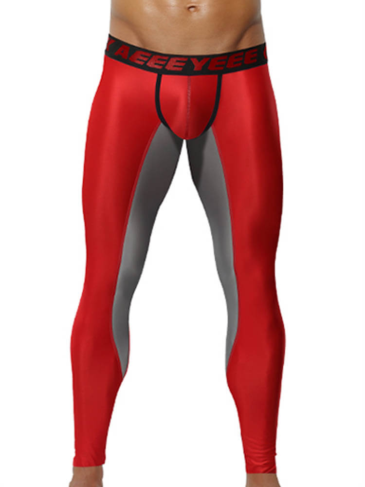 Men's Sexy Tight-Fitting Sheer Top and Trousers Set