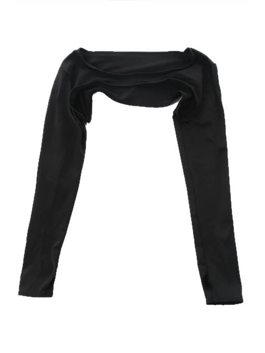 Men's Sexy Black Ice Silk Open-Chest Performance Top