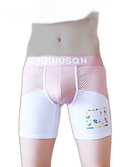 Men's Anti-Chafing Sports Boxer Briefs with Spacious Pouch