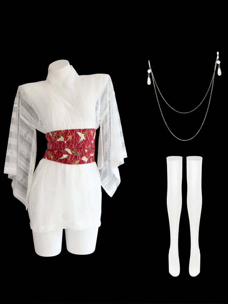 Sexy Kimono Role-Playing Nightgown Set
