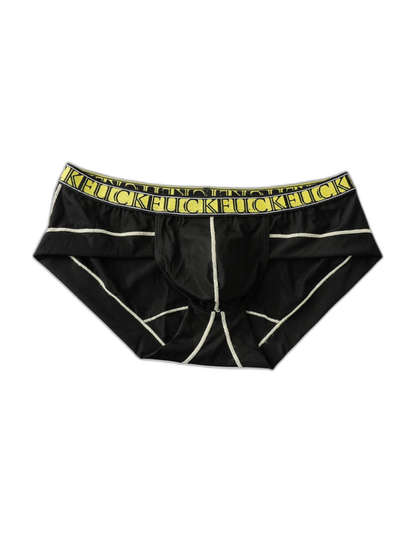 2 Pack Men's Ice-Silk Stretch Sports Briefs with 3D Pouch