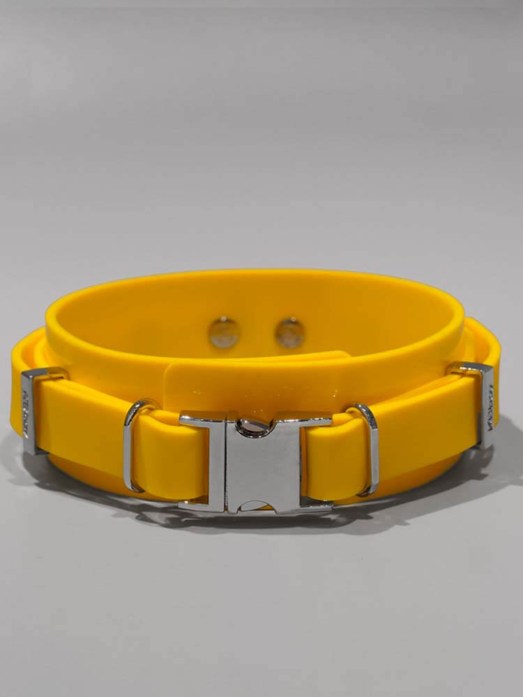 Men's 4cm Wide Snap-On Silicone Neck Collar