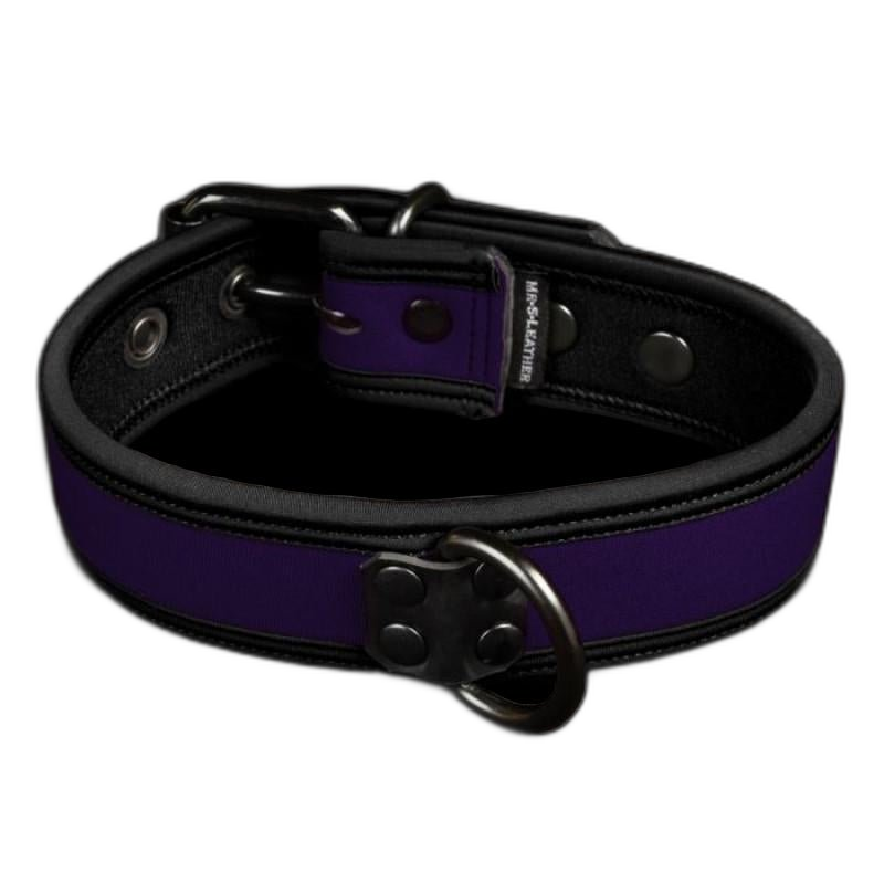 Mr S Leather NEO Puppy Collar Purple