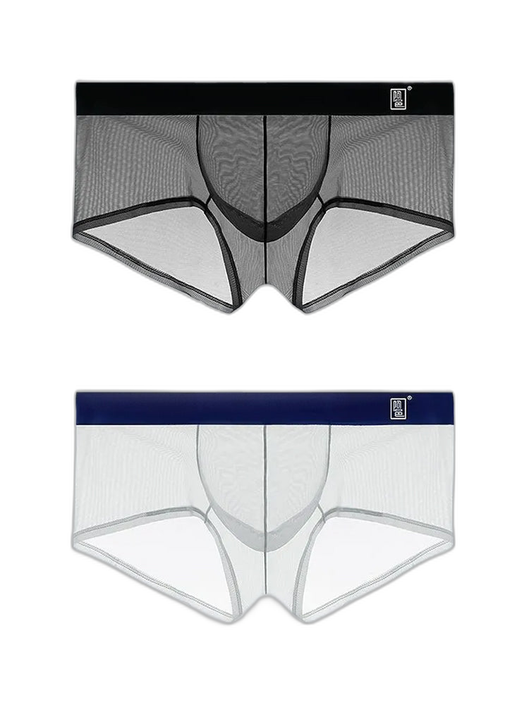 Men's Ultra-thin Low-Rise See-Through Ice Silk Briefs