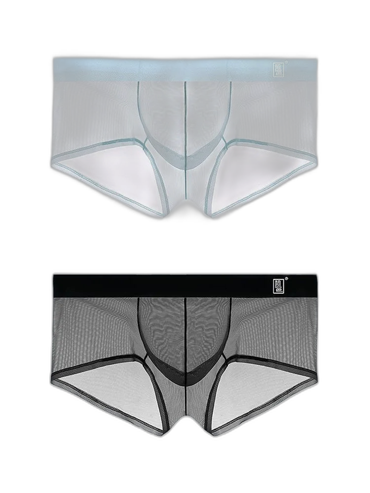Men's Ultra-thin Low-Rise See-Through Ice Silk Briefs