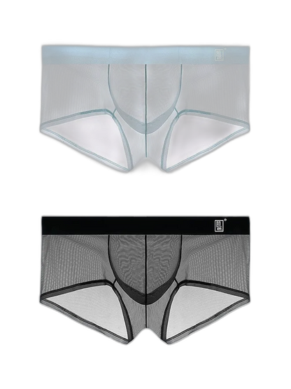 Men's Ultra-thin Low-Rise See-Through Ice Silk Briefs