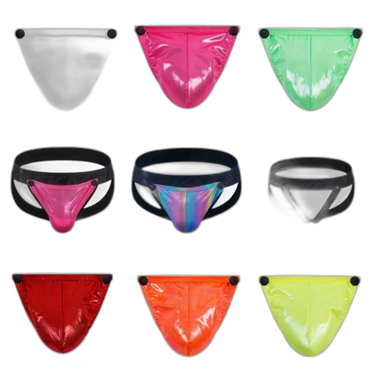 Jockmail Minimal Reflective Rainbow Jockstrap