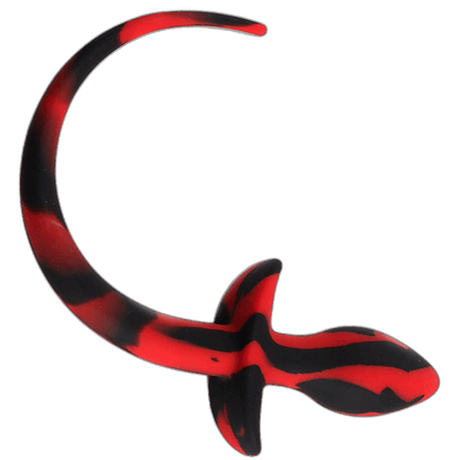 ruff GEAR Silicone Swirl Pup Tail Red