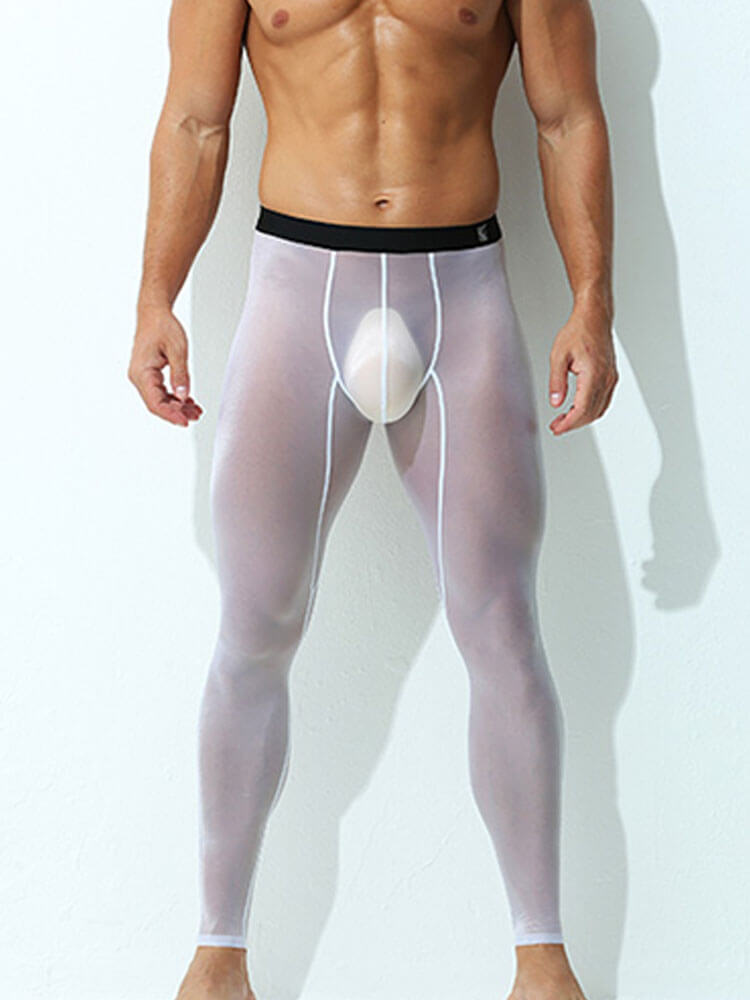 Men's Sexy High-Elastic Transparent Leggings
