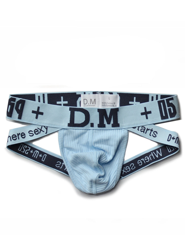 D.M Men's Low-Rise Cotton Comfortable Sexy Jockstrap