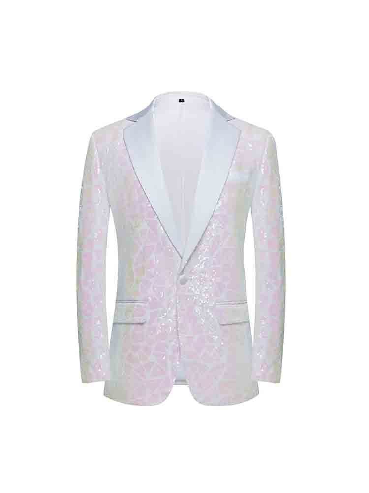 Men's Triangular Sequined Suit Jacket 
