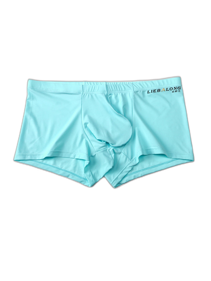 3 Pack Men's Breathable Ice Silk Double-Layered Big Pouch Sexy Boxer Briefs