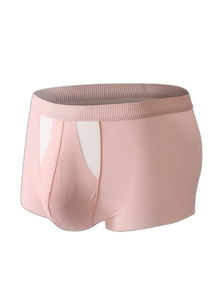 3 Pack Split-Support Men's Trunks- Breathable & Bulge-Enhancing