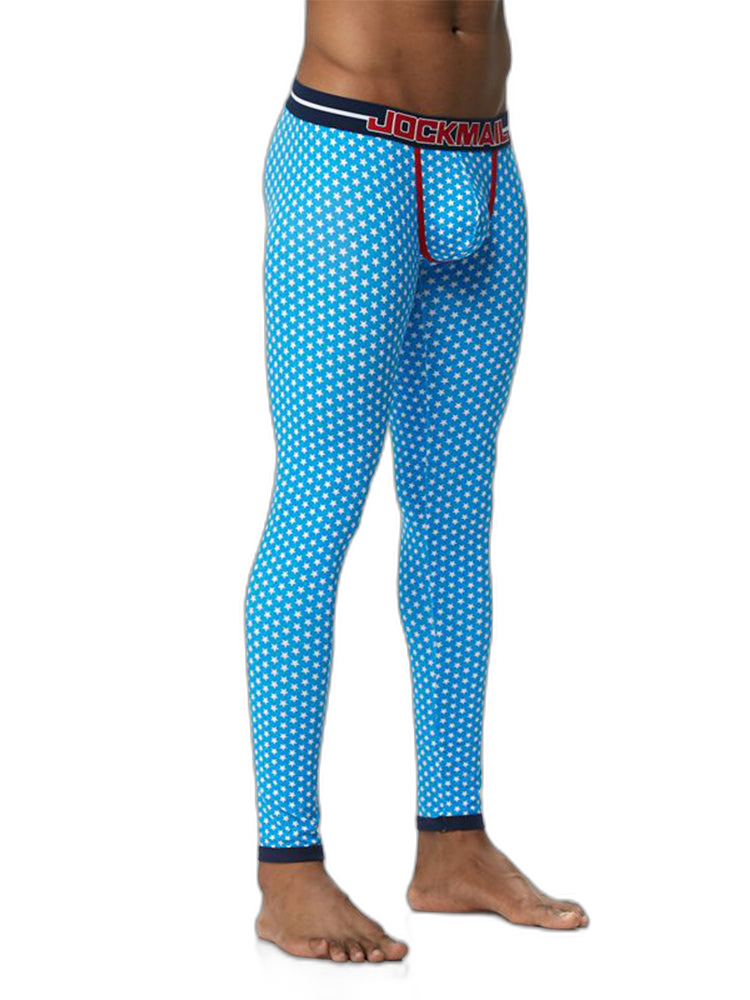 Men's Star Print Cotton Thermal Pants