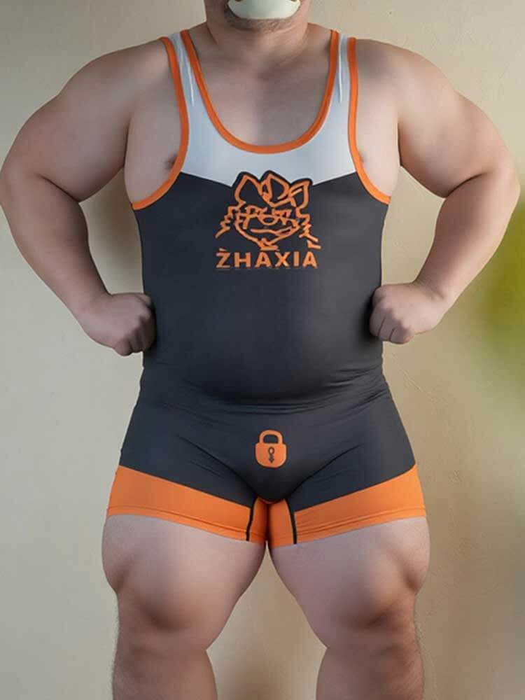 Men's Sexy Breathable Open-Rear Training Singlet