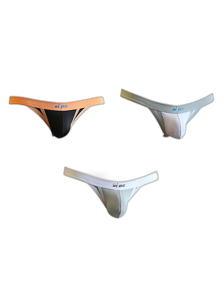 3 Pack Men's Sexy Ice Silk Stretch Fit Comfy Waistband Jockstrap