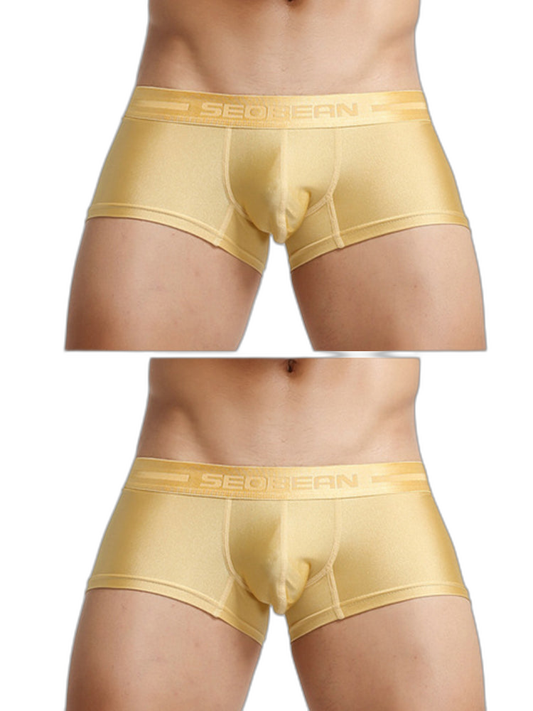 2 Pack Men’s Lustrous Metallic Trunks