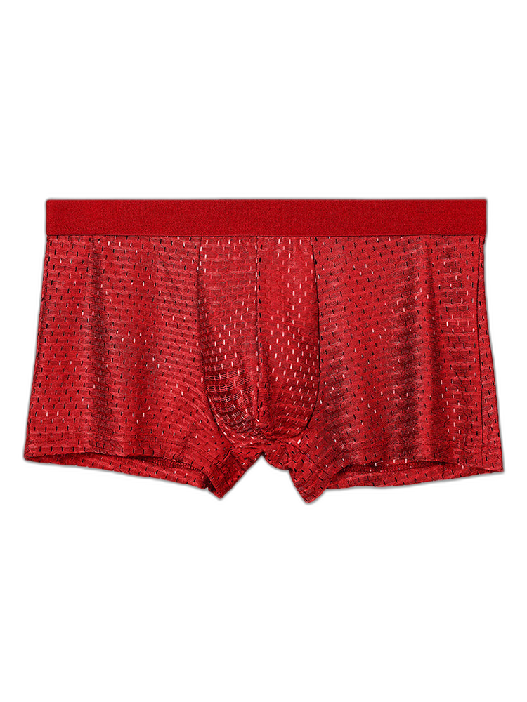 4 Pack Mesh Ice Silk Cool Fresh Men's Trunks