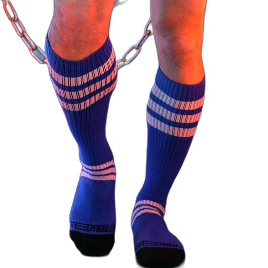 Breedwell Retro Remix Socks Blue
