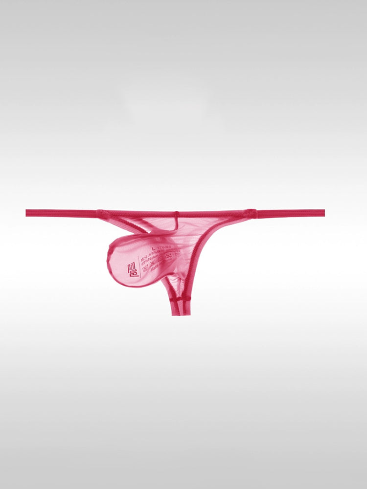 Men's Sexy Thin Ice Silk Low-waist Thong