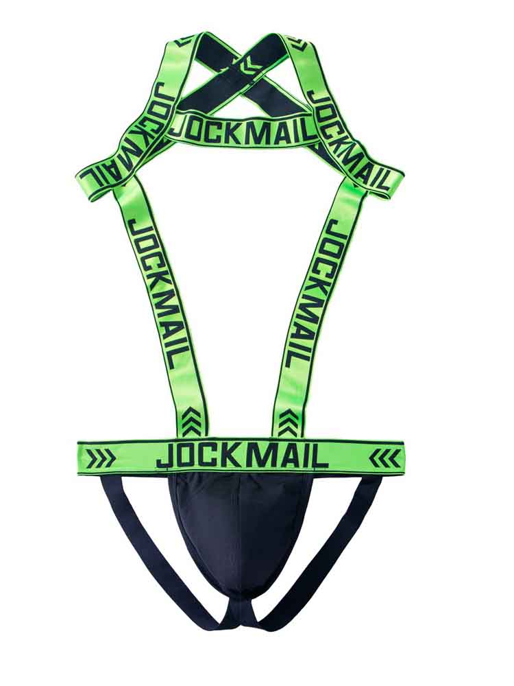 Jockmail Stretch Double Thong Harness Jockstrap