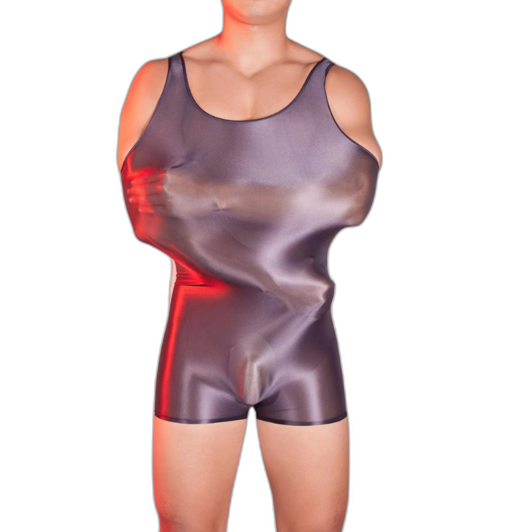 Glossy Transparent Wrestling Fantasy Bodysuit