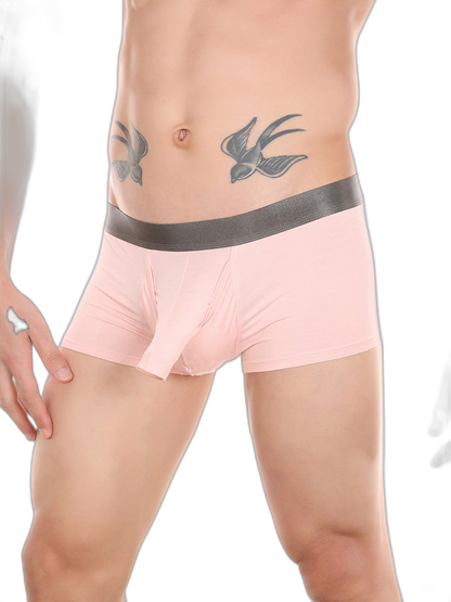 Men’s Dual Ball Pouch Trunks With Fly Front
