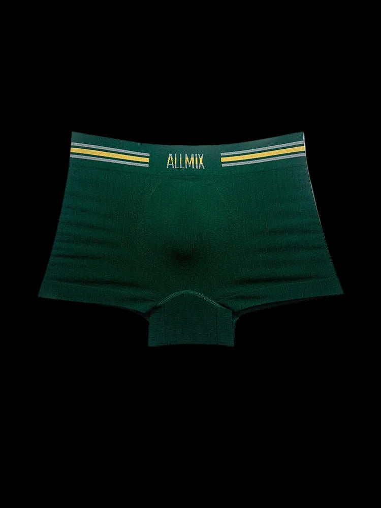 3 Pack ALLMIX Men's Sexy Striped Seamless Low Waist Boxers Briefs - The Pup Play Hub