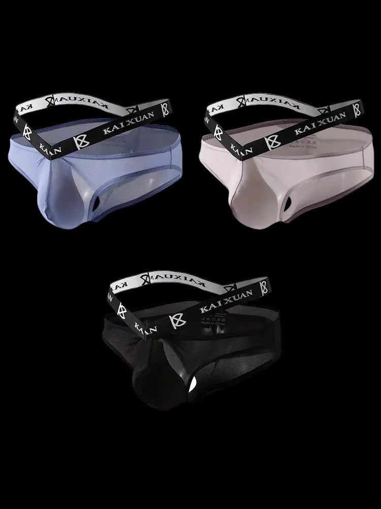 3 Pack Dual Waistband Mesh Stretch Briefs - The Pup Play Hub