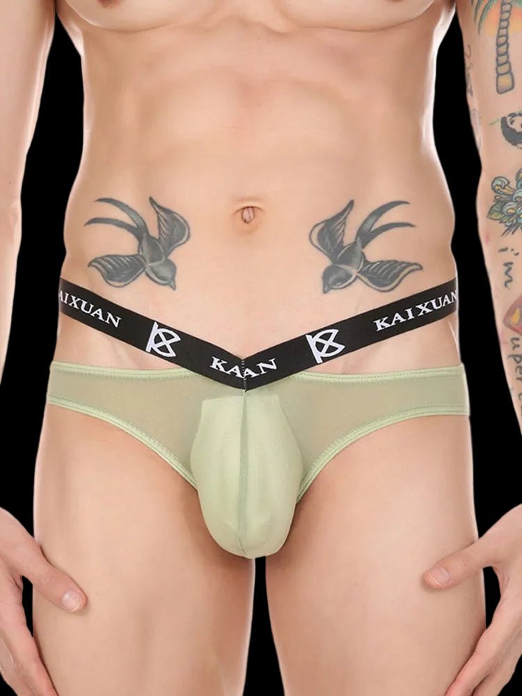 3 Pack Dual Waistband Mesh Stretch Briefs - The Pup Play Hub