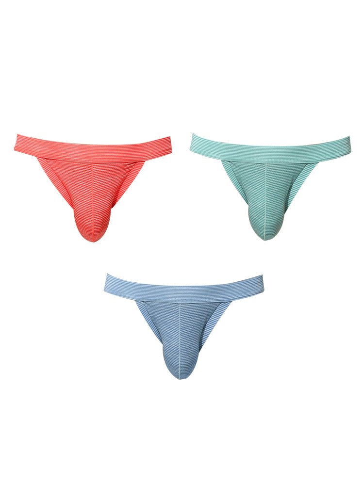 3 Pack Men's Breathable Mesh Odor - Resistant Solid Color Sexy Briefs - The Pup Play Hub