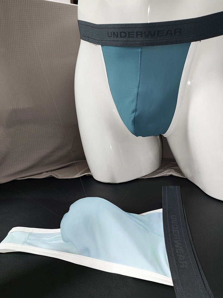 3 Pack Men's Contoured Pouch Ice Silk Thong - The Pup Play Hub