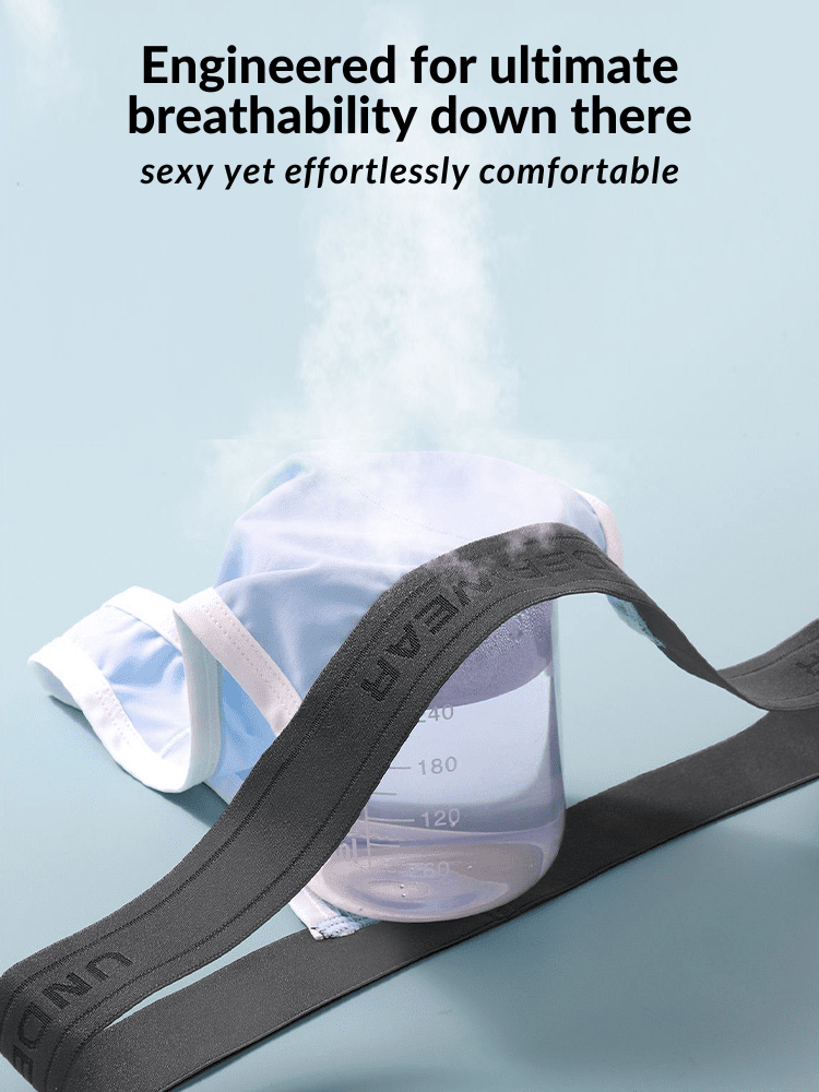 3 Pack Men's Contoured Pouch Ice Silk Thong - The Pup Play Hub