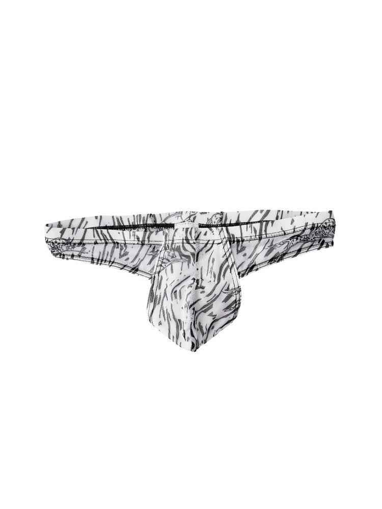 3 Pack Men's Ice Silk Comfy Waistband Low - Rise Sexy Stretch Thong - The Pup Play Hub