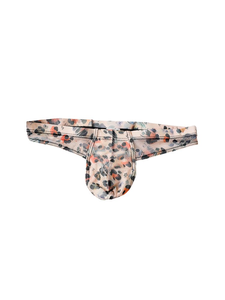 3 Pack Men's Ice Silk Comfy Waistband Low - Rise Sexy Stretch Thong - The Pup Play Hub